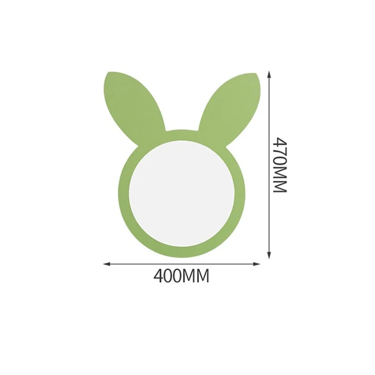 Green Bunny Ear Wall Mirror