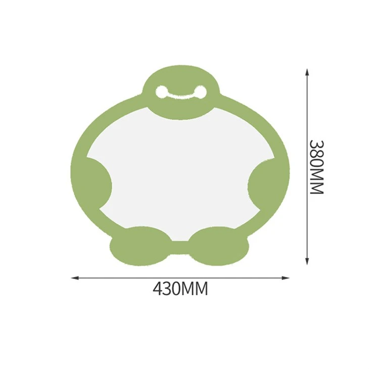 Green Rounded Character Wall Mirror