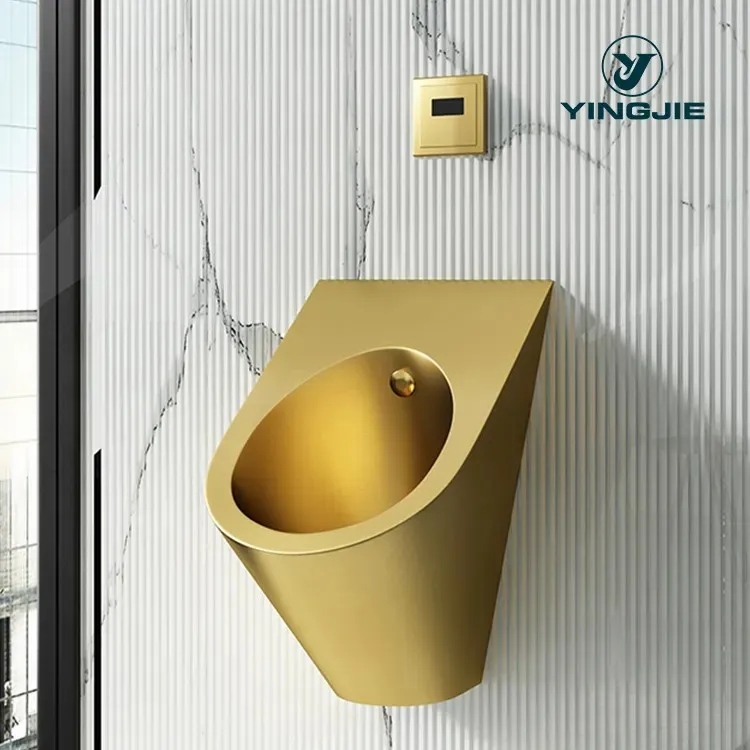 OEM Custom Gold Male Wall Mounted Urinal