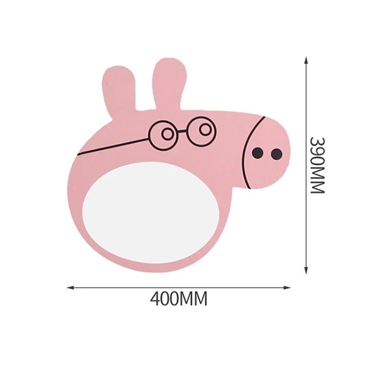 Pink Pig Cartoon Wall Mirror