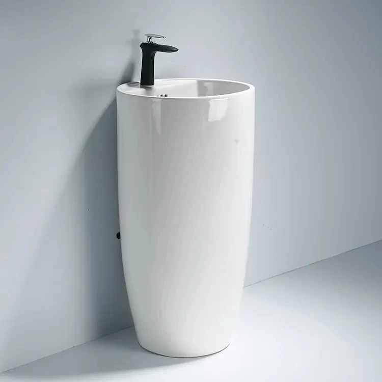 Sanitary Wares Modern Ceramic Sanitary Wares Pedestal Basin For Bathroom