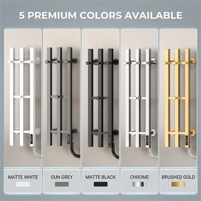 Compact Stainless Steel Carbon Fiber Towel Warmer