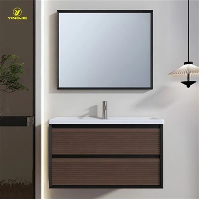 Ribbed Wall Hung Bathroom Vanity