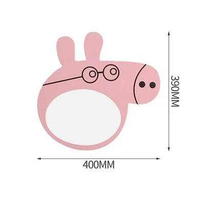 Pink Pig Cartoon Wall Mirror